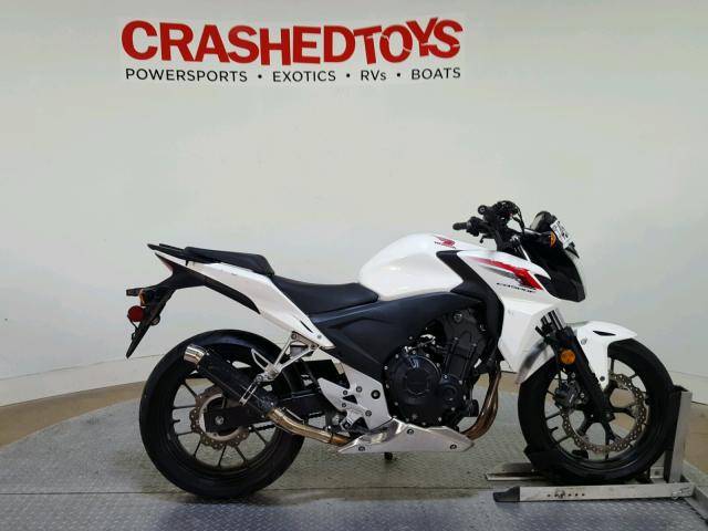 MLHPC4512D5000697 - 2013 HONDA CB500 F WHITE photo 1