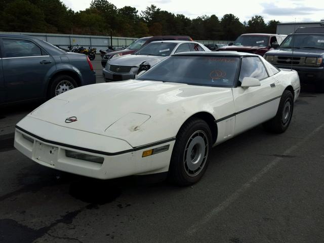 1G1YY0782F5105828 - 1985 CHEVROLET CORVETTE WHITE photo 2