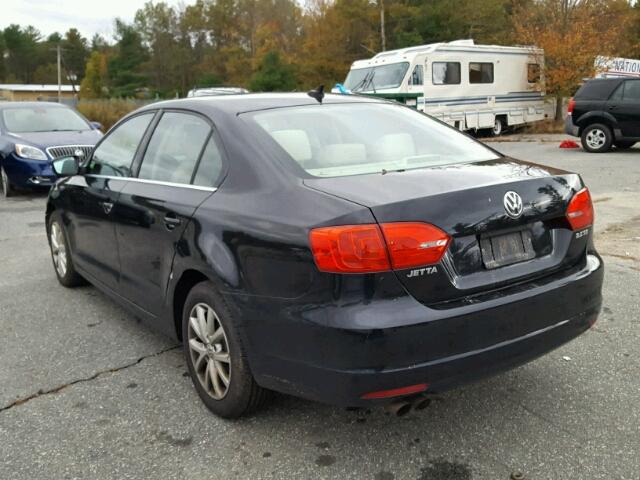 3VWDP7AJ1DM371326 - 2013 VOLKSWAGEN JETTA SE Qara foto 3