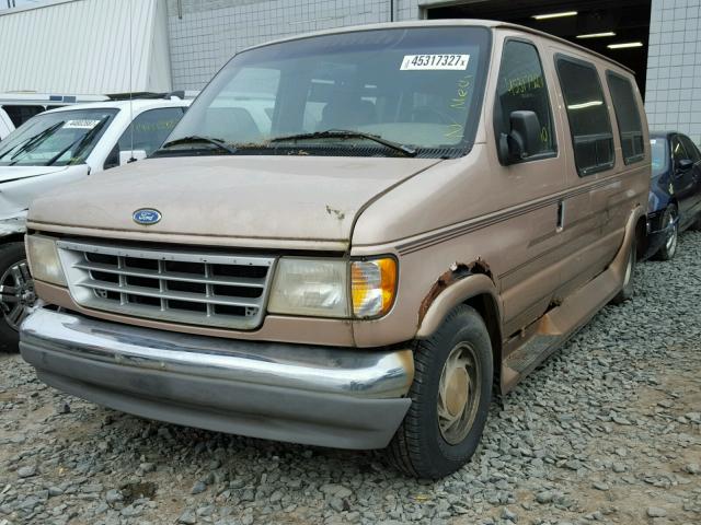 1FDEE14H9THB10057 - 1996 FORD ECONOLINE BROWN photo 2