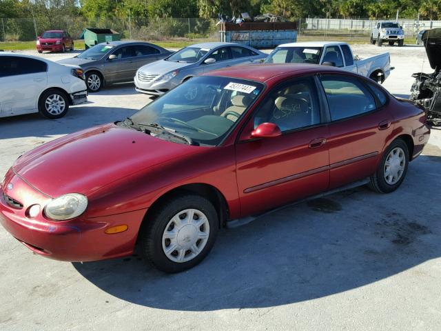 1FALP52U4TA188614 - 1996 FORD TAURUS GL MAROON photo 2