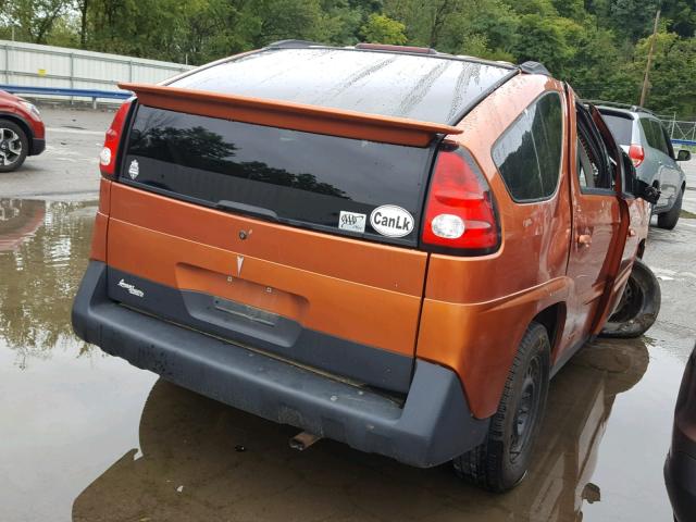 3G7DA03E54S576377 - 2004 PONTIAC AZTEK ORANGE photo 4