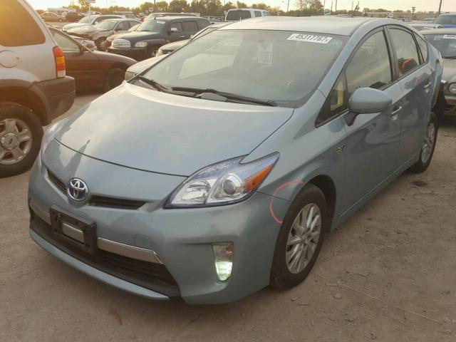 JTDKN3DP4C3018913 - 2012 TOYOTA PRIUS PLUG SILVER photo 2