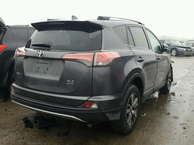 2T3RFREV0HW593493 - 2017 TOYOTA RAV4 灰色 照片 4
