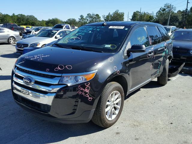 2FMDK3GC2EBB47709 - 2014 FORD EDGE SE BLACK photo 2