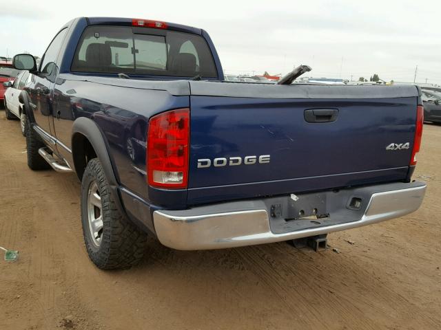 1B7HU16N42J115102 - 2002 DODGE RAM 1500 BLUE photo 3