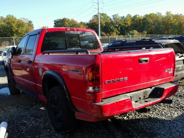 1D7HU18D24J224624 - 2004 DODGE RAM 1500 S RED photo 3