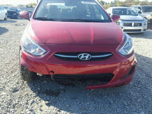 KMHCT4AE0GU974727 - 2016 HYUNDAI ACCENT SE RED photo 9