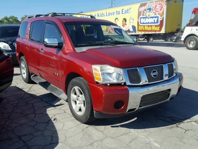 5N1BA08A87N704362 - 2007 NISSAN ARMADA SE MAROON photo 1