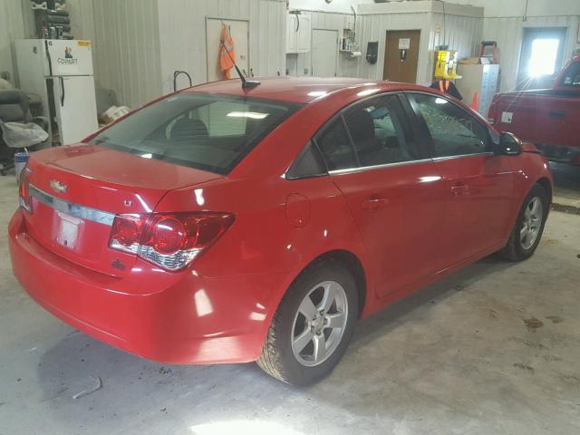 1G1PC5SB2E7387594 - 2014 CHEVROLET CRUZE LT RED photo 4