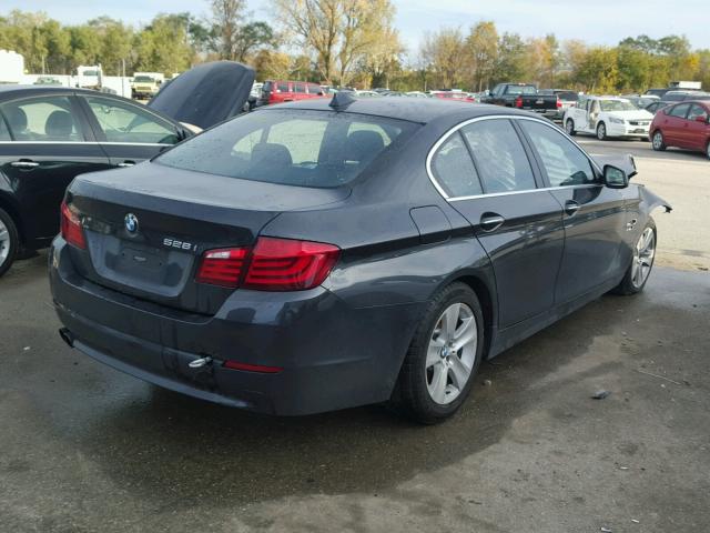 WBAXH5C53CDW08472 - 2012 BMW 528 XI BLACK photo 4