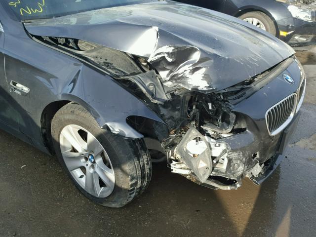 WBAXH5C53CDW08472 - 2012 BMW 528 XI BLACK photo 9