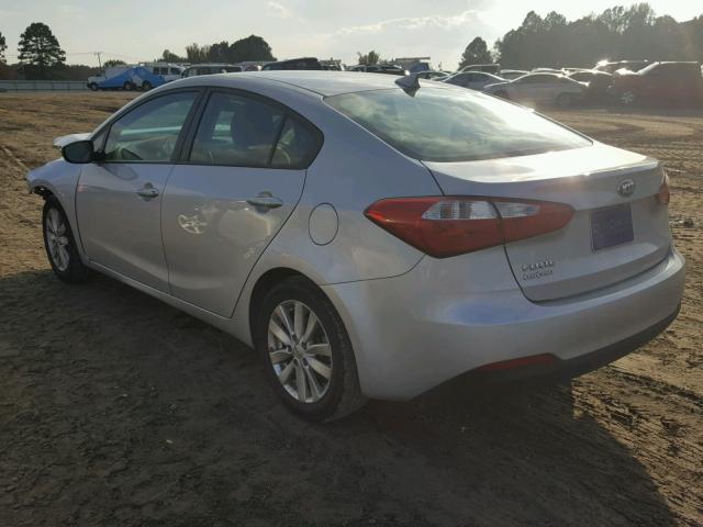 KNAFX4A69G5608643 - 2016 KIA FORTE LX SILVER photo 3