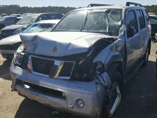 5N1AR18U97C610930 - 2007 NISSAN PATHFINDER SILVER photo 2