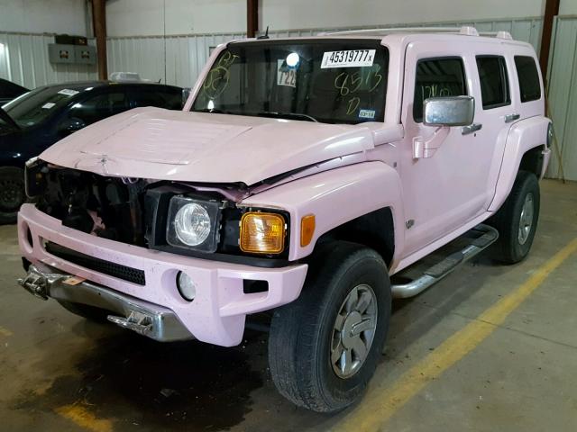 5GTDN136268268513 - 2006 HUMMER H3 PINK photo 2