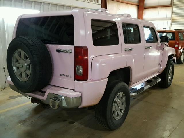 5GTDN136268268513 - 2006 HUMMER H3 PINK photo 4