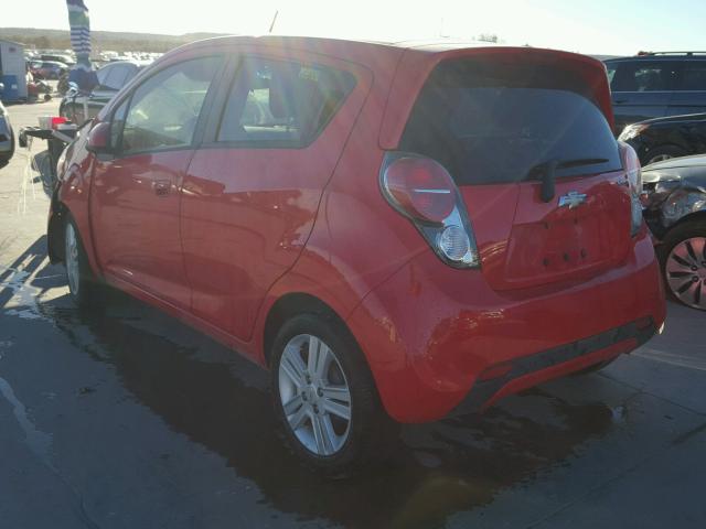 KL8CB6S99DC578701 - 2013 CHEVROLET SPARK LS RED photo 3