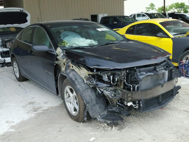 1G1ZB5ST4HF284160 - 2017 CHEVROLET MALIBU BLACK photo 1