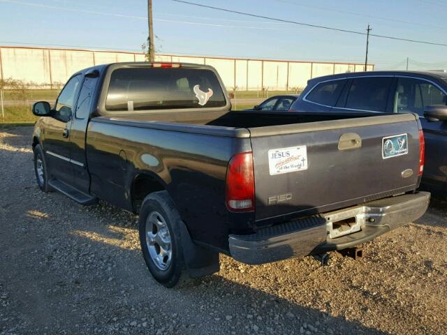 1FTRX17L4YNB87802 - 2000 FORD F150 BLACK photo 3