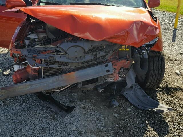 2T1BU4EE8DC073606 - 2013 TOYOTA COROLLA BA ORANGE photo 9