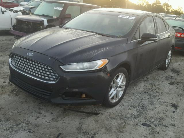 3FA6P0H70DR211413 - 2013 FORD FUSION SE BLACK photo 2