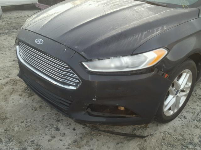 3FA6P0H70DR211413 - 2013 FORD FUSION SE BLACK photo 9