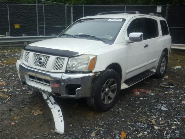 5N1AA08B34N731436 - 2004 NISSAN ARMADA SE WHITE photo 2