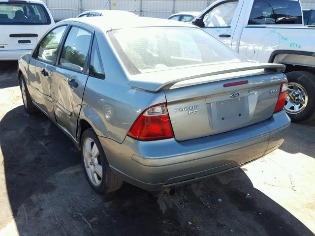 1FAFP34N86W138796 - 2006 FORD FOCUS ZX4 GREEN photo 3