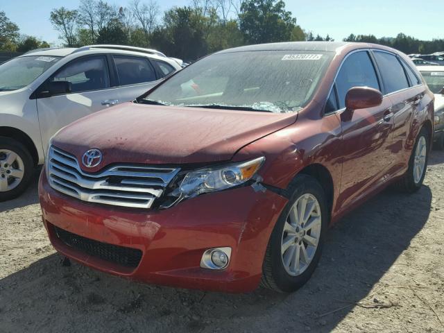 4T3ZA3BB4BU041542 - 2011 TOYOTA VENZA BASE RED photo 2