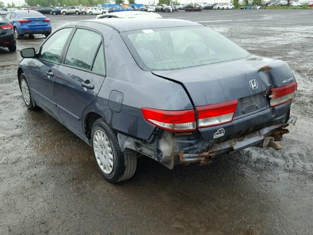 1HGCM56193A816266 - 2003 HONDA ACCORD DX GRAY photo 3