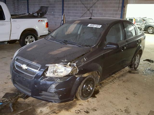 KL1TD5DE0BB199117 - 2011 CHEVROLET AVEO LS 黑色 照片 2
