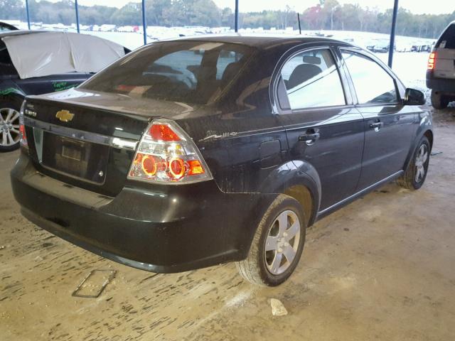 KL1TD5DE0BB199117 - 2011 CHEVROLET AVEO LS 黑色 照片 4
