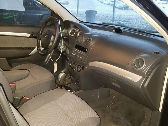 KL1TD5DE0BB199117 - 2011 CHEVROLET AVEO LS 黑色 照片 5
