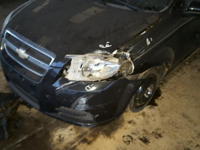 KL1TD5DE0BB199117 - 2011 CHEVROLET AVEO LS 黑色 照片 9