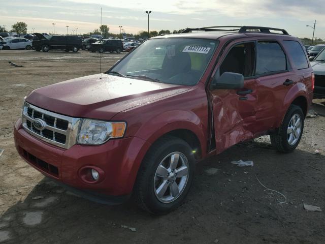 1FMCU03G19KB70410 - 2009 FORD ESCAPE XLT RED photo 2