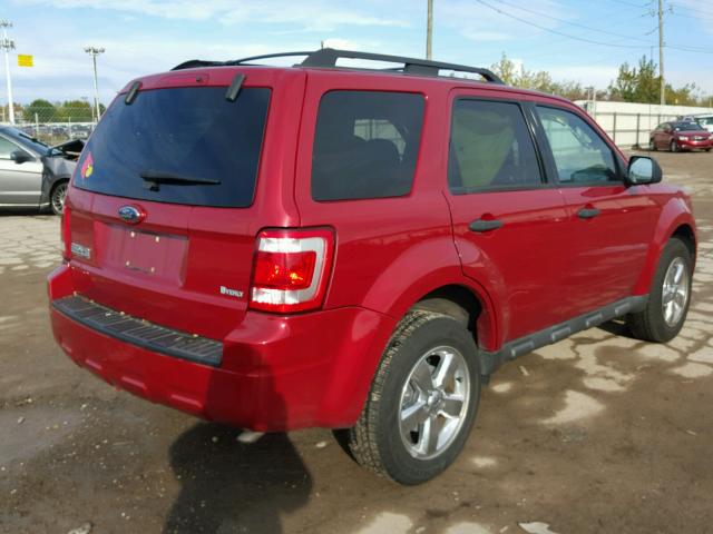 1FMCU03G19KB70410 - 2009 FORD ESCAPE XLT RED photo 4