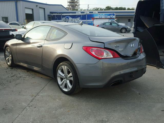 KMHHT6KDXAU003863 - 2010 HYUNDAI GENESIS CO GRAY photo 3