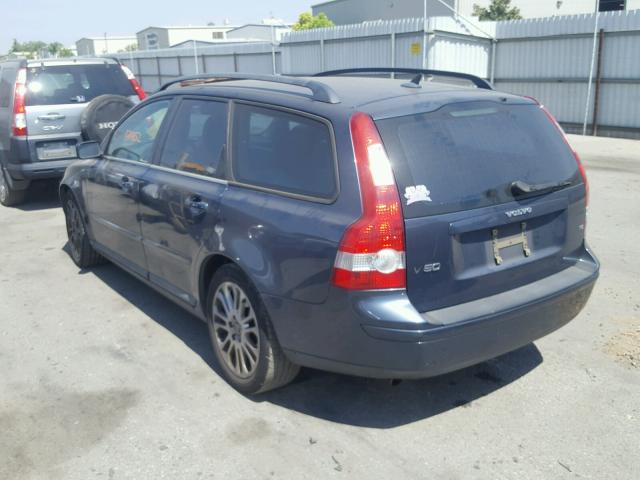 YV1MW682352067156 - 2005 VOLVO V50 T5 BLUE photo 3