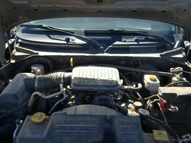 1D7HG38K14S727878 - 2004 DODGE DAKOTA QUA GRAY photo 7