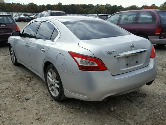 1N4AA51E19C854005 - 2009 NISSAN MAXIMA S SILVER photo 3