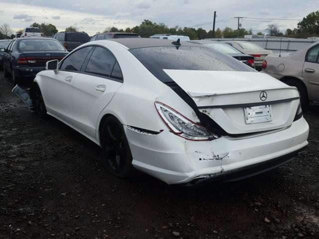 WDDLJ9BB9EA098191 - 2014 MERCEDES-BENZ CLS 550 4M WHITE photo 3