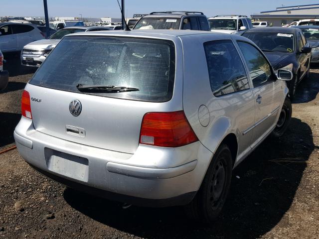 9BWBK61J734048479 - 2003 VOLKSWAGEN GOLF GL SILVER photo 4