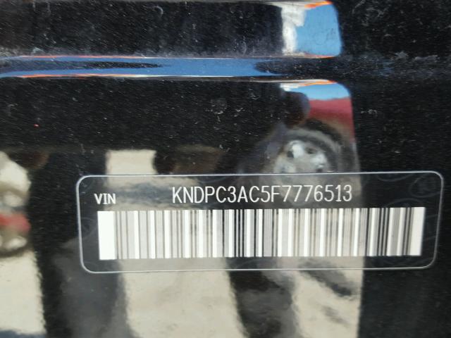 KNDPC3AC5F7776513 - 2015 KIA SPORTAGE E BLACK photo 10