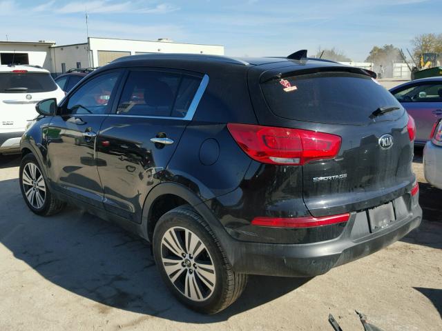 KNDPC3AC5F7776513 - 2015 KIA SPORTAGE E BLACK photo 3