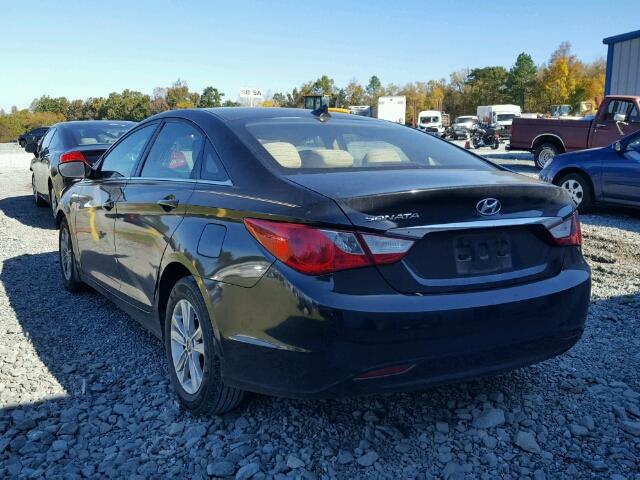 5NPEB4AC5DH553364 - 2013 HYUNDAI SONATA GLS BLACK photo 3