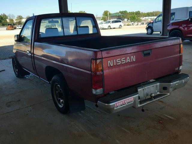 1N6SD11SXSC437134 - 1995 NISSAN TRUCK E/XE RED photo 3