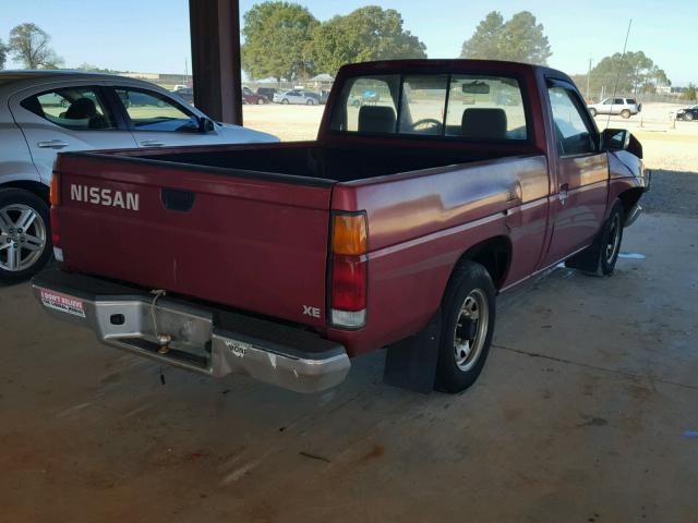 1N6SD11SXSC437134 - 1995 NISSAN TRUCK E/XE RED photo 4