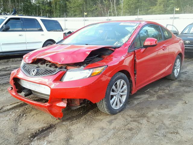 2HGFG3B83CH565323 - 2012 HONDA CIVIC EX RED photo 2