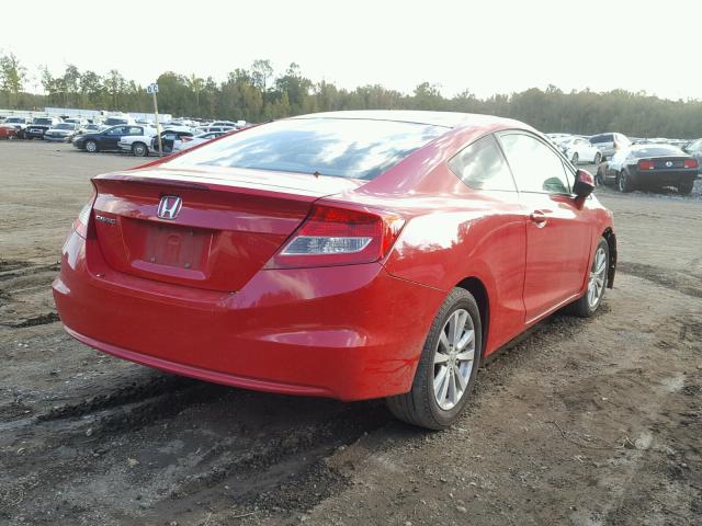 2HGFG3B83CH565323 - 2012 HONDA CIVIC EX RED photo 4