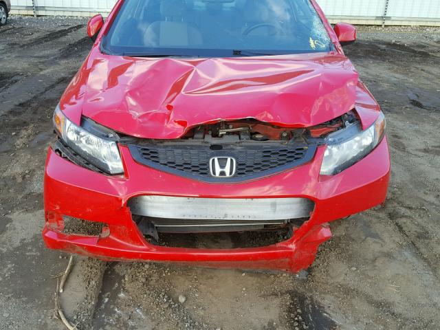 2HGFG3B83CH565323 - 2012 HONDA CIVIC EX RED photo 7